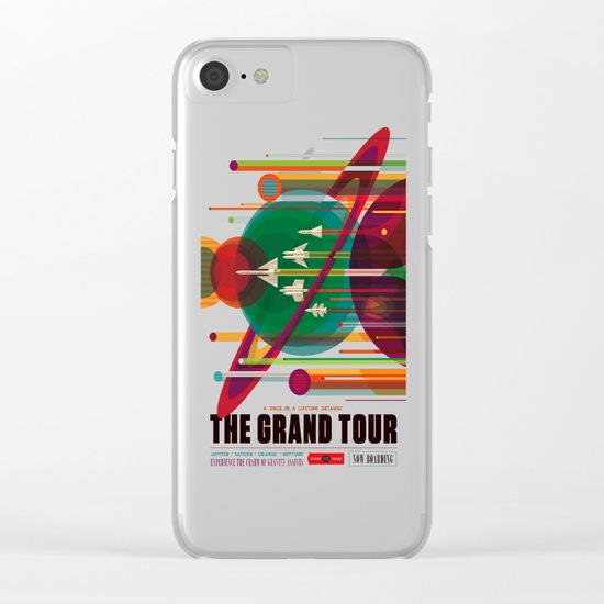 NASA/JPL Poster (The Grand Tour) Clear iPhone Case