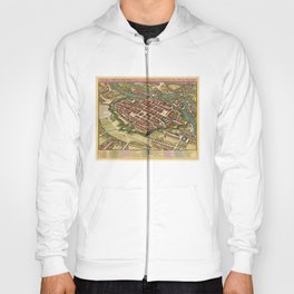 Vintage Map of Wroclaw Poland (1752) Hoody