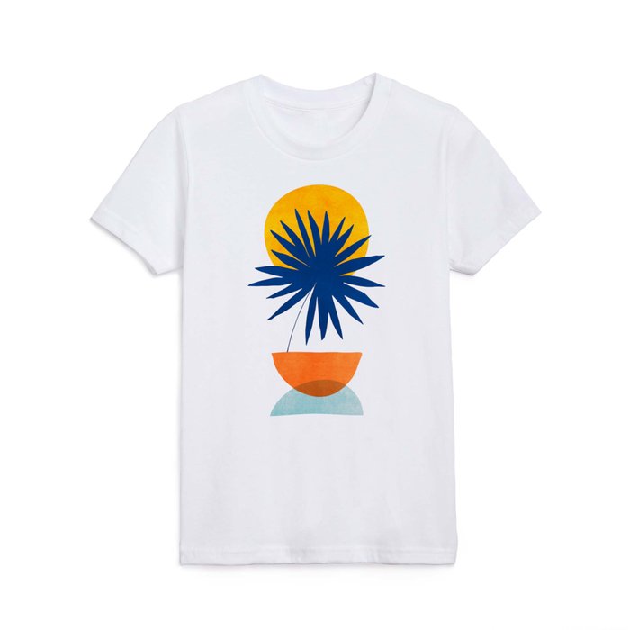 Abstract Tropical Sunset / Mid Century Series Kids T Shirt