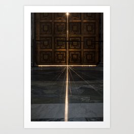A cross of light Art Print
