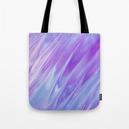 Purple blue waves Tote Bag