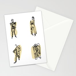 figure sketches ii Stationery Cards