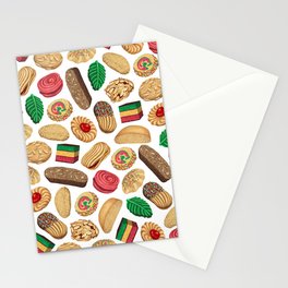 Italian Cookie Pattern Stationery Card