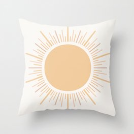 Sun Boho Art Throw Pillow