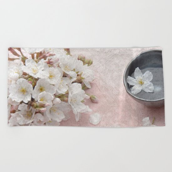 Cherry Blossom #7 Beach Towel