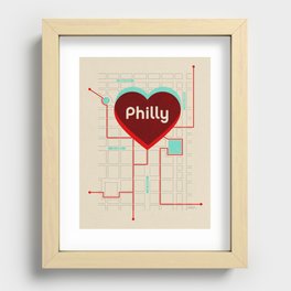 Philly In Transit Recessed Framed Print