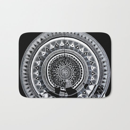 Foxes Mandala Bath Mat