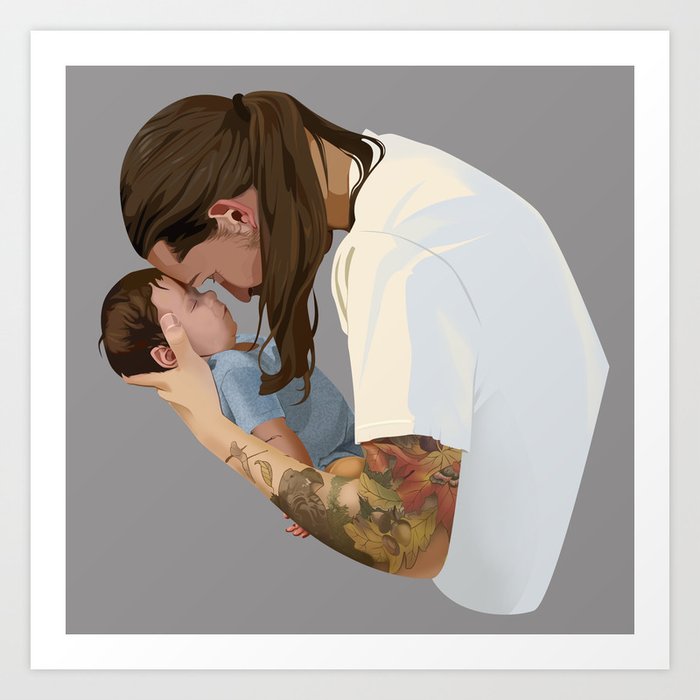 Father and Son Art Print