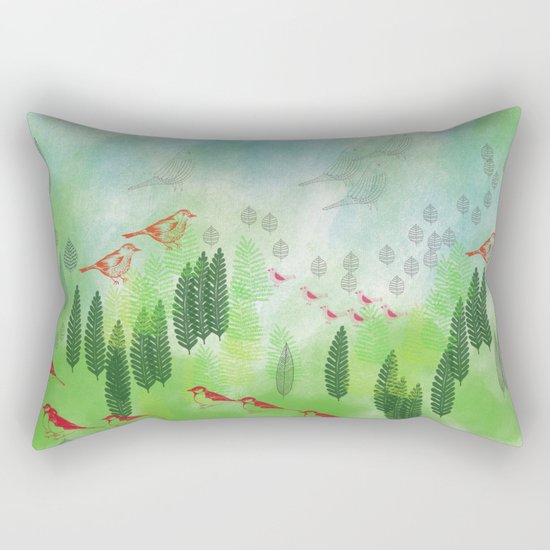 She Always Let Her Mind Wander Rectangular Pillow