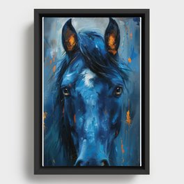 Horse painting consists of beauty blended with Dream, energy and imagination.  Framed Canvas