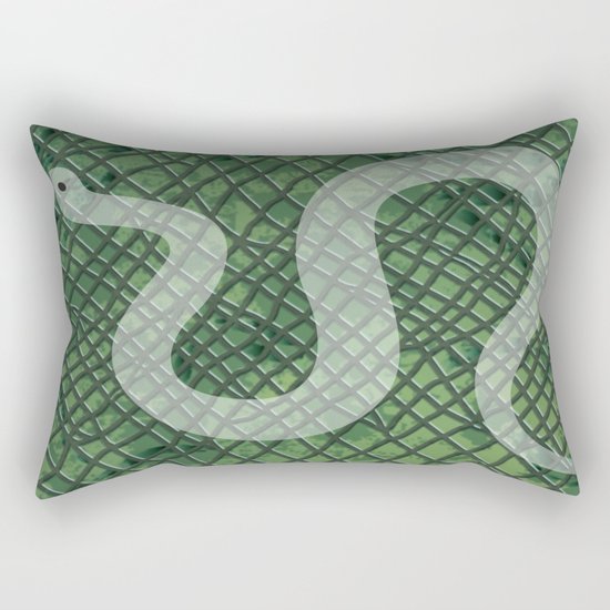 Snakeskin and snake Rectangular Pillow