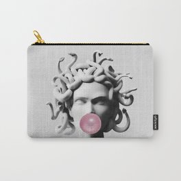 Medusa blowing pink bubblegum bubble II Carry-All Pouch