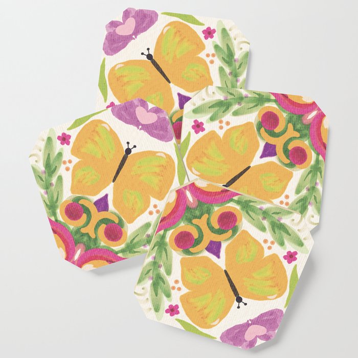 Floral mandala Coaster