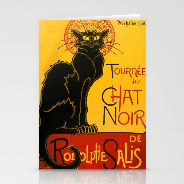 Le Chat Noir The Black Cat Art Nouveau Stationery Cards By Artgallery Society6