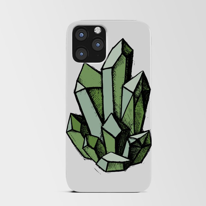 Green crystals iPhone Card Case