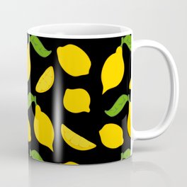 Meyer Lemons on Black Mug
