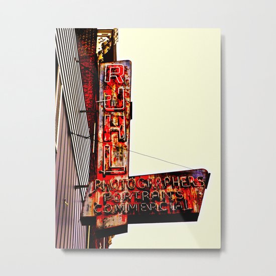 Ruhl's Photography Sign Metal Print