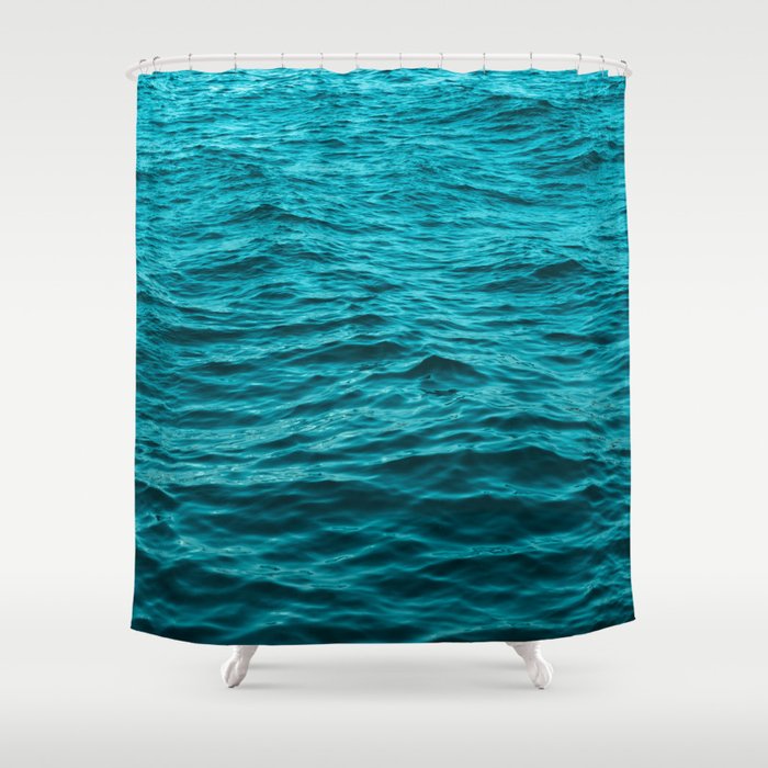 water surface, ocean wave photo - landscape photography Shower Curtain