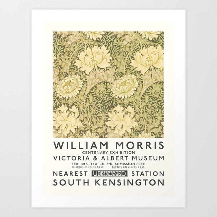  William Morris Art Exhibition Art Print