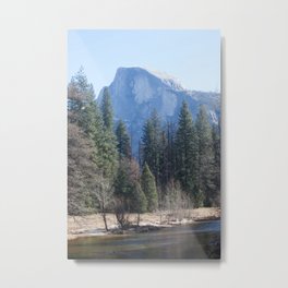 Half Dome and Merced River Metal Print