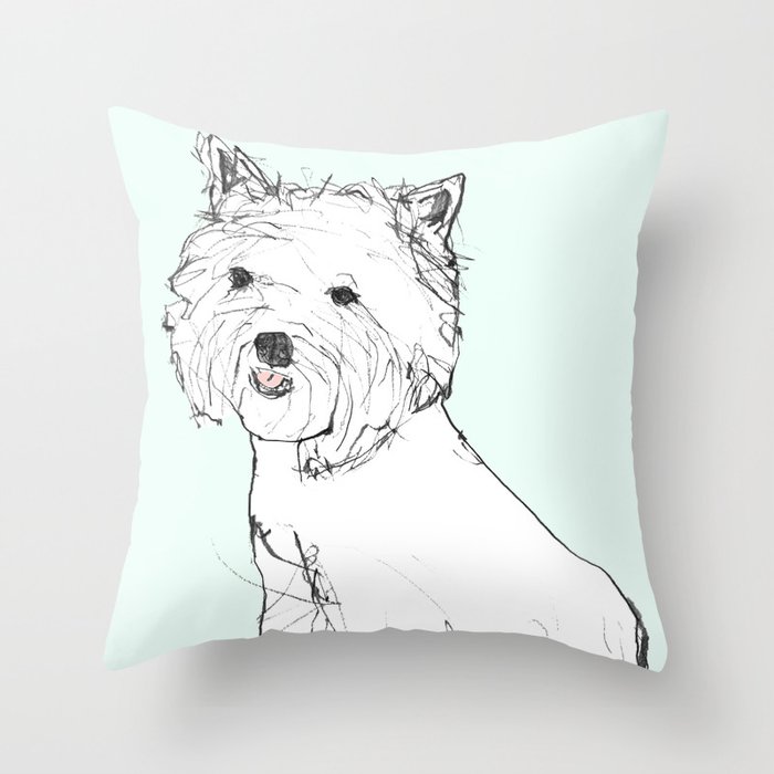 West Highland Terrier Throw Pillow