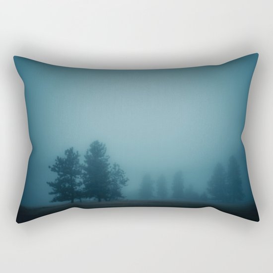 Silent Morning, Fog Rectangular Pillow