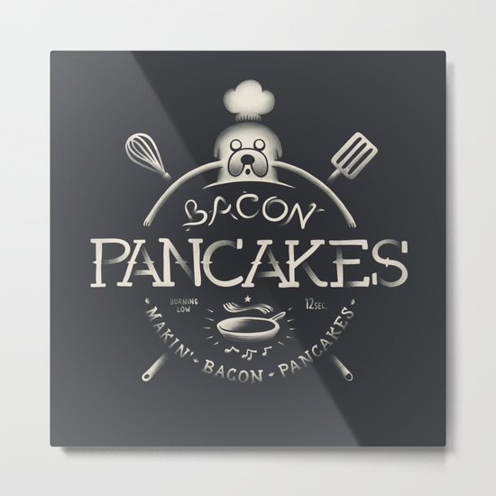 Bacon Pancakes Metal Print