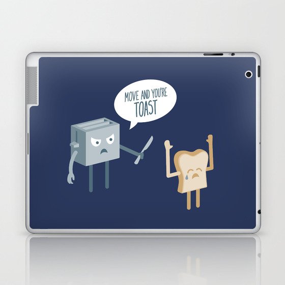 breaking fast laptop ipad skin by slugbunny society6