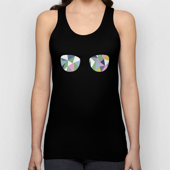 Abstract Eyes Unisex Tank Top