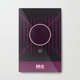 Sol System - Eris Metal Print | Illustration, Space, Graphic Design 