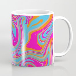 Pink, blue and orange swirl Coffee Mug