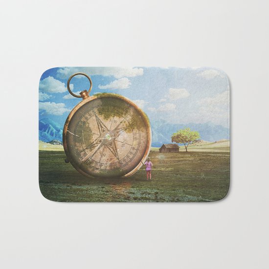 The Giant Compass Bath Mat