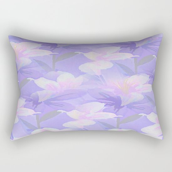 Abundance Of Flowers - Painterly Rectangular Pillow