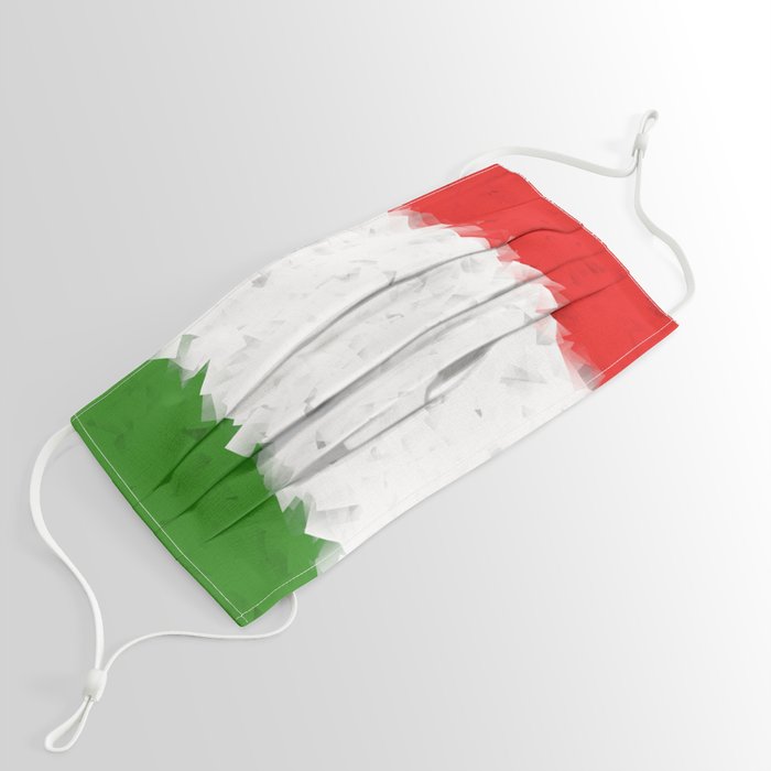 Italy flag abstract art Face Mask