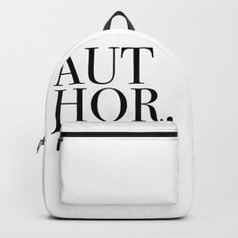 Author Backpack