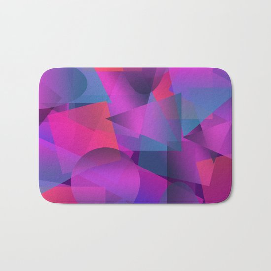 Abstract cube Bath Mat