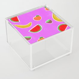 Fruit on Bright Purple Acrylic Box