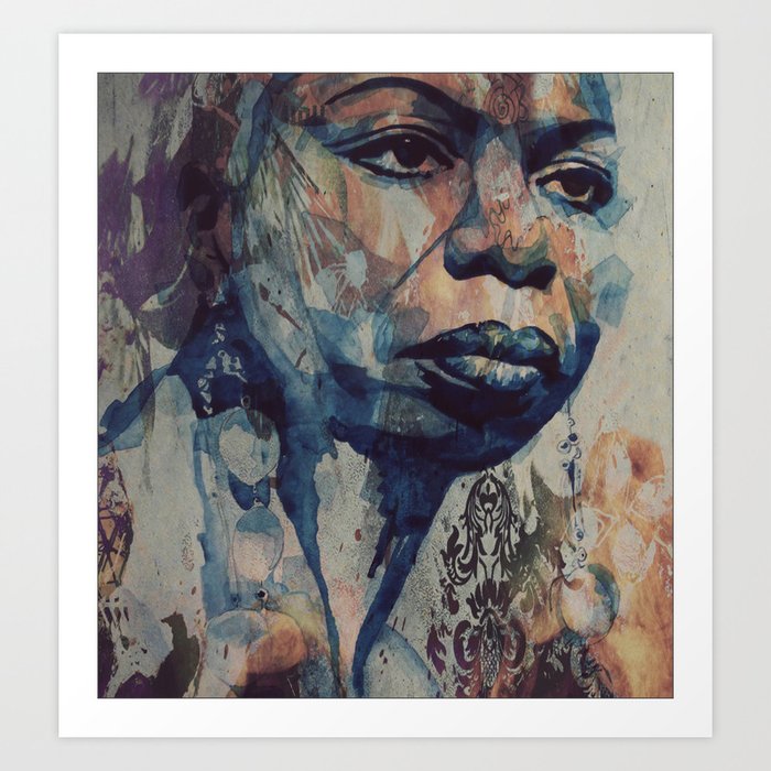Nina Simone Art Print By Paulloveringwatercolors Society6