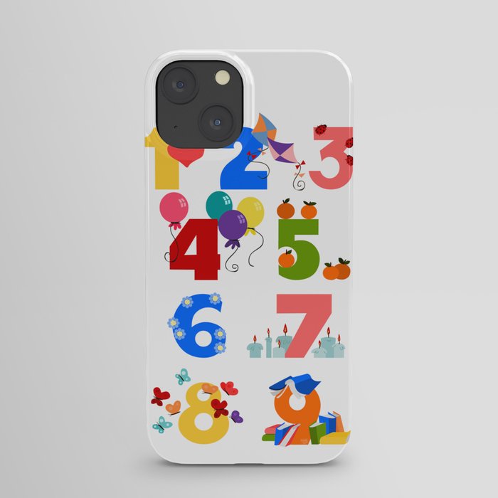 numbers iPhone Case