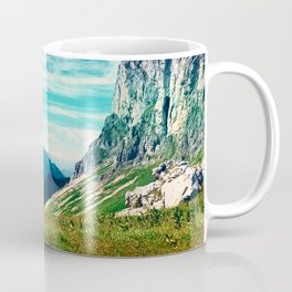 breathtaking mountains in intense colors Coffee Mug