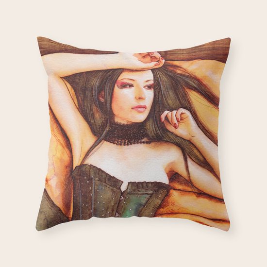 Corset Throw Pillow
