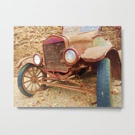 Hidden Old Rusty Treaure Metal Print | Modelt, Treasure, Digital, Historic, Oldtruck, Hawaii, Beyondthespectrum, Rust, Vintage, Color 