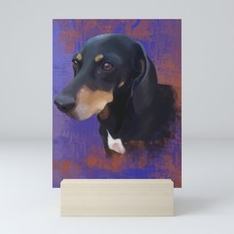 Digital dog portrait of Pallina  Mini Art Print