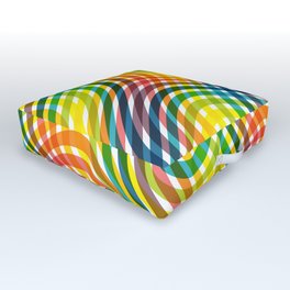 Abstract Colorful Pattern Design. Outdoor Floor Cushion