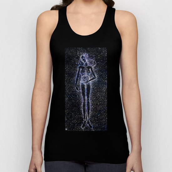 Nuit - The Starry Goddess Unisex Tank Top
