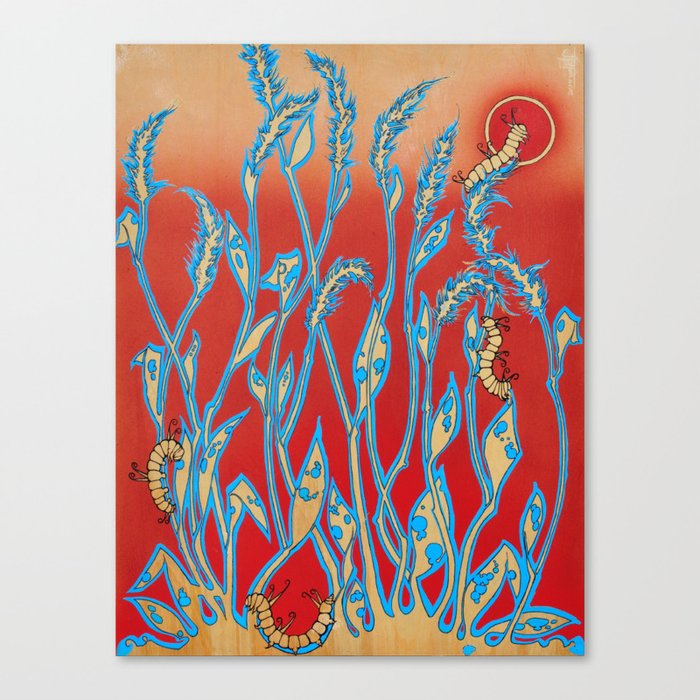 Pestilence on plants Canvas Print