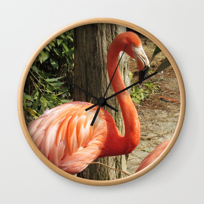 The Flamingos Wall Clock