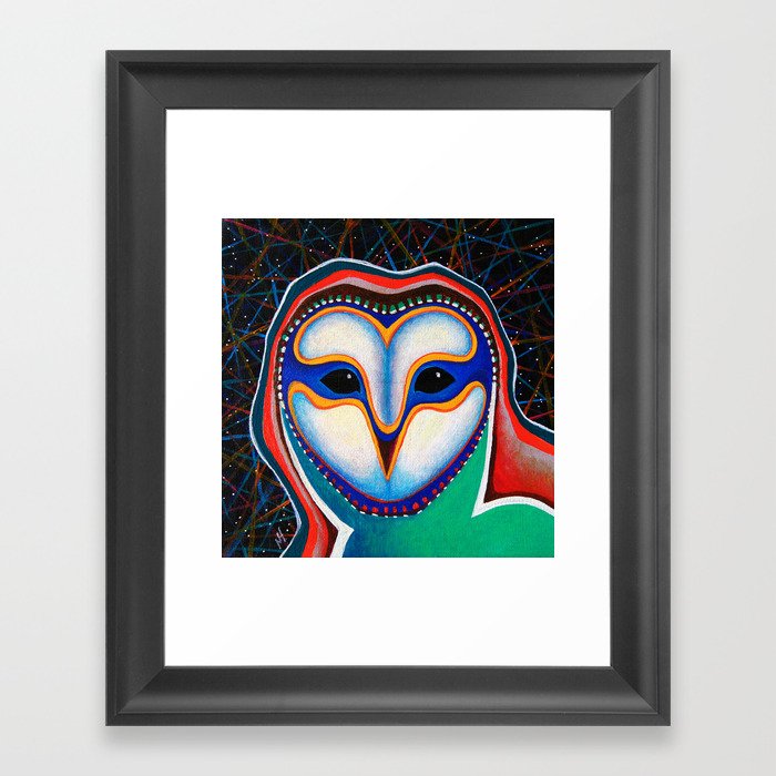 Abstract Owl Framed Art Print