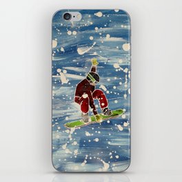Snowboarding your heart out iPhone Skin