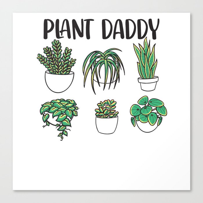 Plant Daddy Plant Lover Gardener Canvas Print